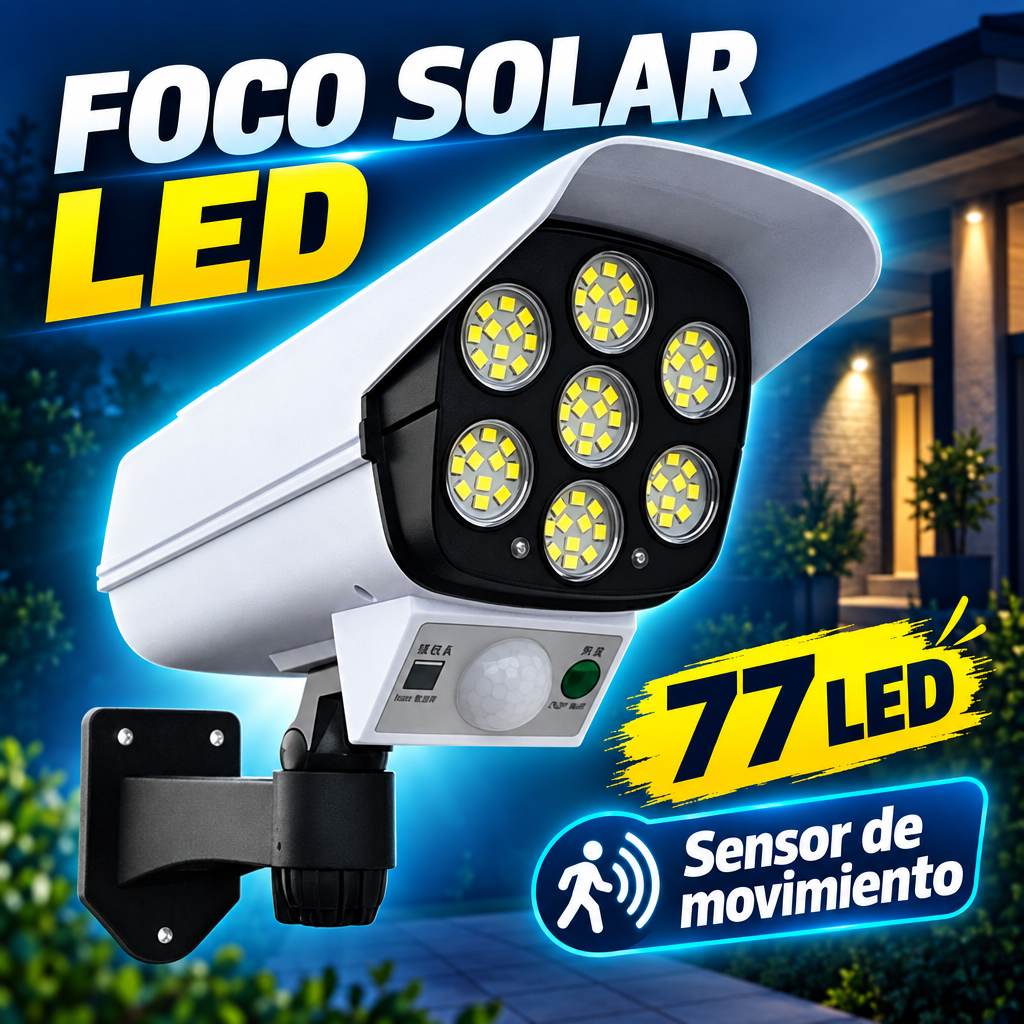 Promoción del foco solar con diseño más fiel a la referencia