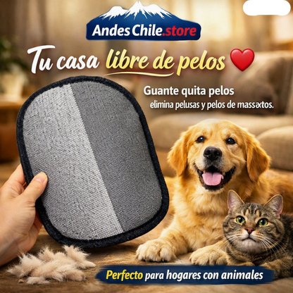 Guante Quita Pelos para Mascotas — Limpia Sofá, Ropa y Auto en Segundos