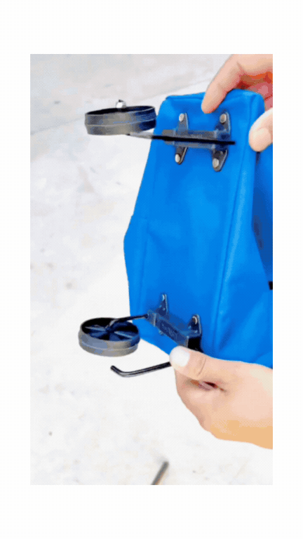 Bolso Plegable con Ruedas 2 en 1 – Carrito de Compras Convertible
