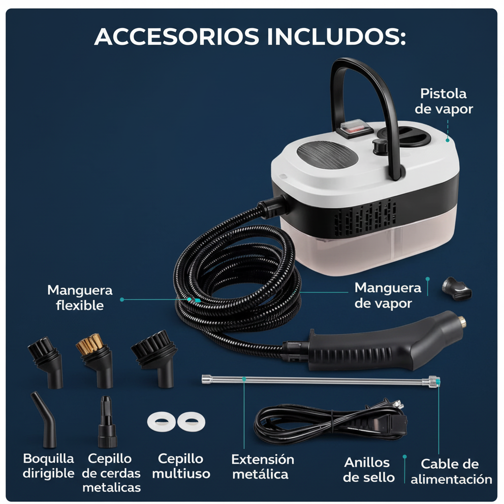 Infografía de Accesorios Incluidos